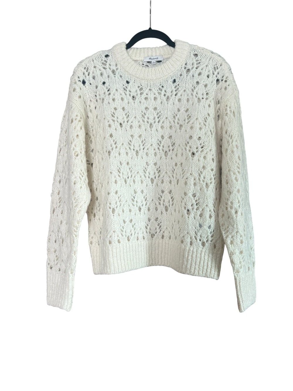 Madewell Pointelle-Stitch Drop-Shoulder Sweater - Picture 2 of 7